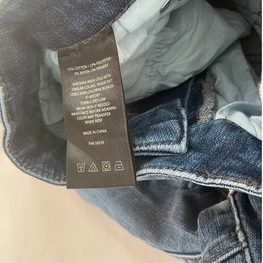 Kut from the Kloth Katy Boyfriend Jeans Womens 6 Blue Medium Wash Distressed - Picture 6 of 10